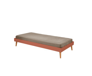 Ma Chambre d'Enfant Lit adulte avec sommier et pieds Honey  Terracotta 90x190 cm