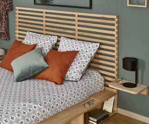 Ma Chambre d'Enfant Tête de lit adulte Elvy  Bois naturel 174 cm