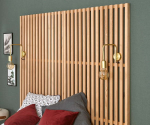 Ma Chambre d'Enfant Tête de lit adulte haute Elvy  Bois naturel