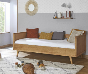 Ma Chambre d'Enfant Lit banquette enfant Taloa  Noisette 90x190 cm