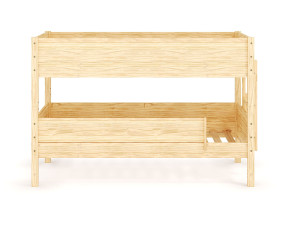 Ma Chambre d'Enfant Lit superposé enfant Combeebed  Bois naturel 90x200 cm Echelle petit côté 1 barrière de sécurité Version basse