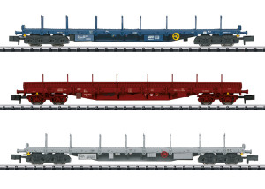 Flachwagen-Set Bauart Rnss