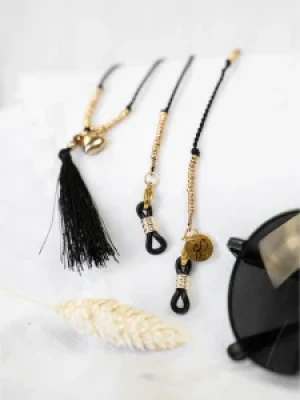 Cordão Sunny Cords Mctassel Gold Black