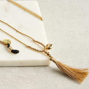 Cordão Sunny Cords Mctassel Gold Beige