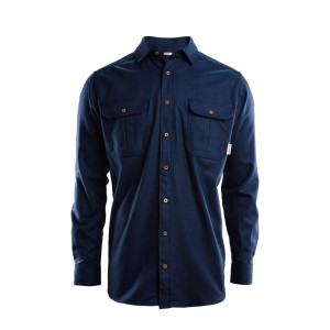 Aclima Reborn Woolshirt Skjorte (M) Herre, Navy - Str. Xl