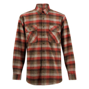 Dovrefjell Flanellskjorte, Herre, Rød/beige - Str. 2xl