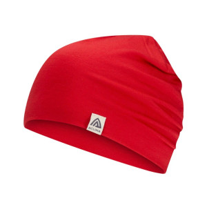 Aclima Lightwool 140 Relaxed Beanie, Lue - Barbados Cherry