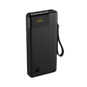 Aqiila B20 Powerbank, 20.000 Mah - 20w Hurtiglading, Sort
