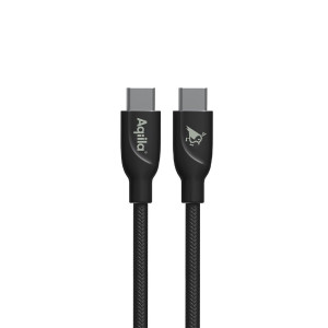 Aqiila Usb-C Til Usb-C Flettet Kabel - 240w Hurtiglading, 2m
