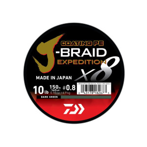 Daiwa J-Braid Expedition Sene, Fletteline - 0,18 Mm