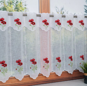 Zazdrostka haftowana panelowa w maki rozmiar 16x60 cm DZ12