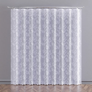 KUPON 200x250 cm Firana żakardowa ze wzorem w liście 107377