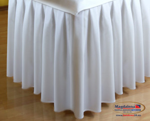 Skirting biały rozmiar 100x75 cm HELENA