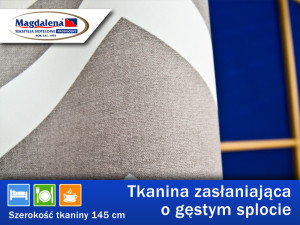 Tkanina zasłaniająca - gęsty splot - 145cm HOTEL