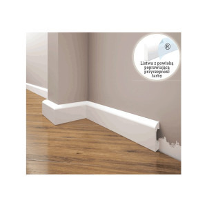 Listwa Przypodłogowa, Cokół Creativa Lpc-04 244cm