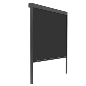 MARKIZA TARASOWA ELEKTRYCZNA LUXE 270X218 CM ŚCIANKA BOCZNA DO PERGOLI 3M ANTRACYT