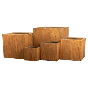 DONICE OGRODOWE BELLAGIO ZESTAW 5 SZTUK CERAMICZNE