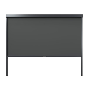 MARKIZA TARASOWA MANUALNA 370X218 CM ŚCIANKA BOCZNA DO PERGOLI 4M ANTRACYT