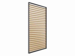 PANEL ŻALUZJOWY BOCZNY 90X218 CM DO PERGOLI 3M ALUMINIOWY KOLOR DREWNA
