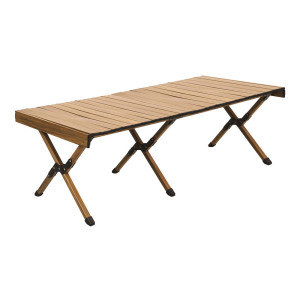 STOLIK KEMPINGOWY SKŁADANY DREVO 120 CM Z ALUMINIUM