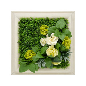 PANEL KOLOROWYCH ROŚLIN EUSTOMA 33X33 CM