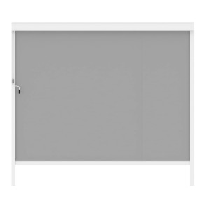 MARKIZA TARASOWA MANUALNA 370X218 CM ŚCIANKA BOCZNA DO PERGOLI 4M BIAŁA