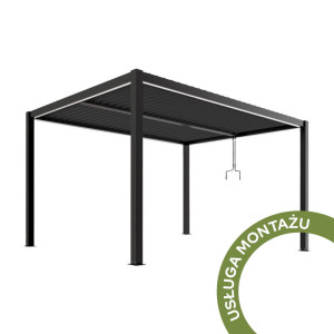 USŁUGA MONTAŻU - PERGOLA OGRODOWA LUXE MANUALNA 3X3/3X4/4X4 M