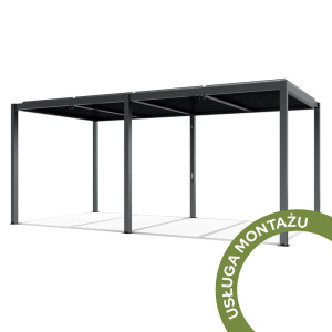 USŁUGA MONTAŻU - PERGOLA OGRODOWA LUXE MANUALNA 5.8X3/5.8X4 M