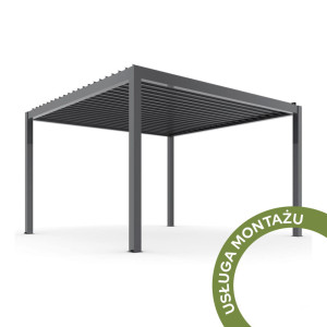 USŁUGA MONTAŻU - PERGOLA OGRODOWA LUXE ELEKTRYCZNA 3X3/3X4/4X4 M