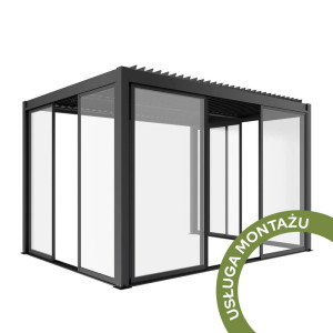 USŁUGA MONTAŻU - DRZWI PRZESUWNE DO PERGOLI OGRODOWEJ LUXE