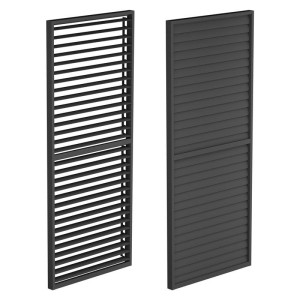 Panel żaluzjowy boczny ruchomy LUXE 90X238 cm antracytowy do pergoli 3 m