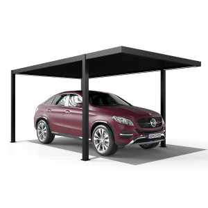 CARPORT ALUMINIOWY WIATA GARAŻOWA CLASSIC 500X300X250 CM