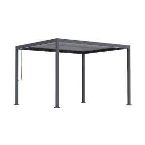 PERGOLA OGRODOWA MANUALNA ANTRACYTOWA 3x3.6m ORIGIN