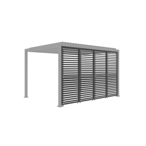 ZESTAW 4X ŚCIANKA ŻALUZJOWA DO PEREGOLI ANTRACYTOWA 3x4m ORIGIN