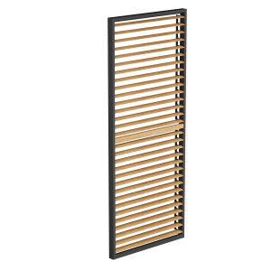 PANEL ŻALUZJOWY BOCZNY 90X238 CM DO PERGOLI 3M ALUMINIOWY KOLOR DREWNA (2,5m)