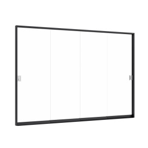 DRZWI PRZESUWNE SZKLANE ELITE 4 M (370X258 CM) BEZRAMOWE