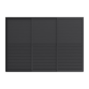 ŚCIANA ŻALUZJOWA ELITE 4 M (370X258 CM) DO PERGOLI ALUMINIOWY ANTRACYT
