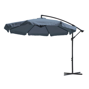 PARASOL OGRODOWY CZAPLA 2 GRAFITOWY 3M Z DUŻĄ CZASZĄ