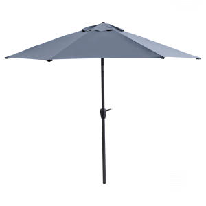 PARASOL OGRODOWY HAVANA 2 GRAFITOWY 3M Z KORBKĄ I REGULACJĄ KĄTA