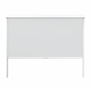 Markiza manualna LUXE 370x238 cm biała – ścianka boczna do pergoli 4 m