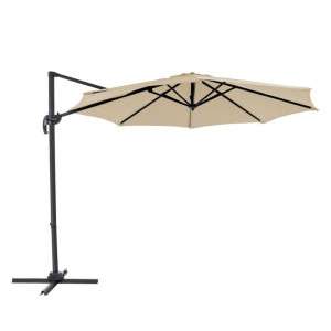 DUŻY PARASOL OGRODOWY - 3,5M BEŻ