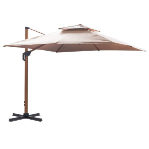 PARASOL OGRODOWY ROMA M NA WYSIĘGNIKU BEŻOWY