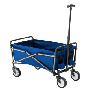 OGRODOWY WÓZEK TRANSPORTOWY W KOLORZE NIEBIESKIM