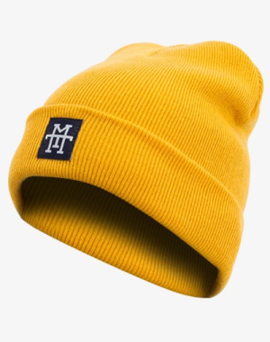 Rough Beanie / Mütze / Strickmütze in Senfgelb (Mustard)