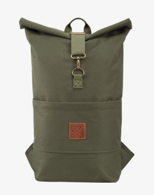Roll-Top Rucksack / Kurierrucksack (Dazzle), Olive, Khaki - Manufaktur13