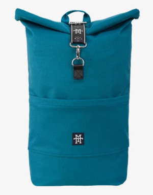 Roll-Top Rucksack / Kurierrucksack (Petrol) - türkis, blau, wasserdicht