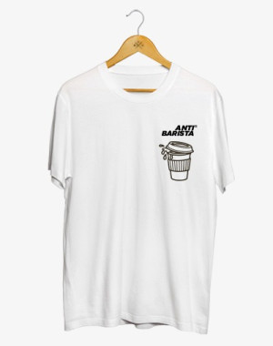 Anti Barista T-Shirt - Coffee Tee Shirt, 100% Baumwolle, Casual Fit, M13