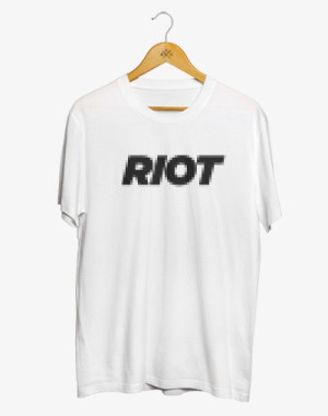 Riot Pixel T-Shirt - 100% Baumwolle, Rundhals Tee Shirt, Casual Fit
