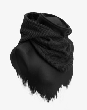 Hooded Loop (Black Out) - Kapuzenschal, Schal, Strick (Knit)