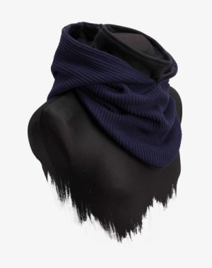 Hooded Loop (Navy) - Kapuzenschal, Schal, Strick (Knit)